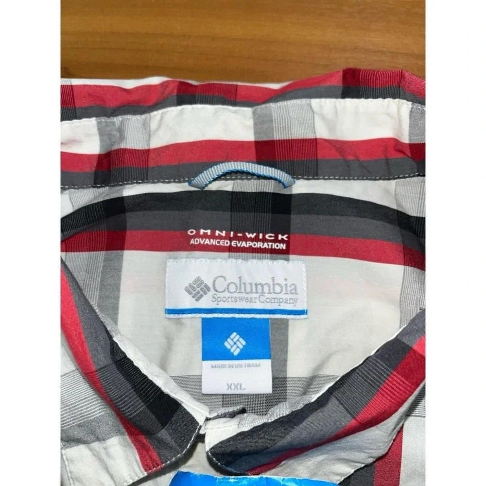 Mens NWT Columbia Plaid Button Up Long‎ Sleeve Shirt - Picture 3 of 6